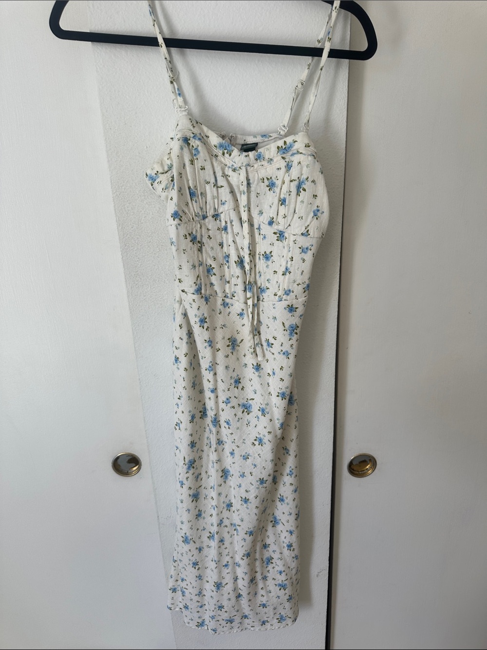 Floral Spaghetti Strap/ Strapless Midi Dress